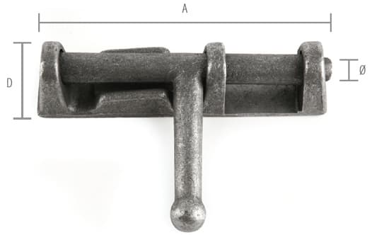 CERROJO MANGO EN CRUZ