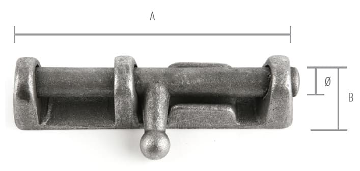 CERROJO MANGO EN CRUZ CORTO