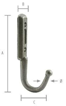 GANCHOS DE FORJA G-4