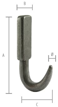 GANCHOS DE FORJA G-8