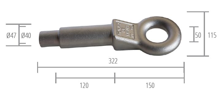 HOMOLOGADO EJE DE 45 EN BRUTO