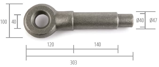 ANTIGUO EJE 45 EN BRUTO