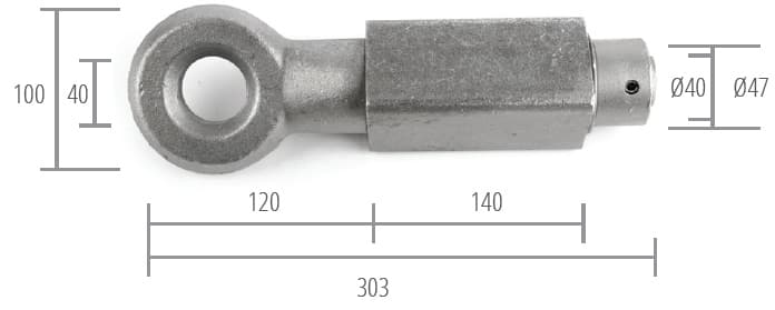 ANTIGUO EJE 45 MECANIZADO