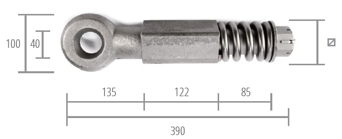 LARGO EJE 45 MECANIZADO