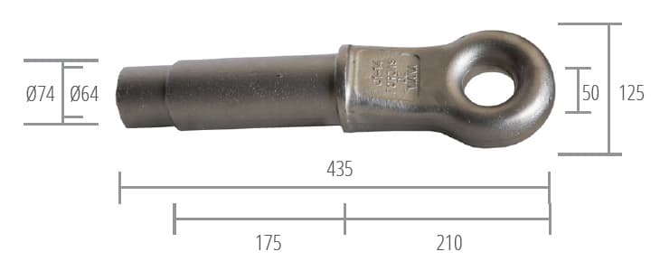 HOMOLOGADO EJE DE 70 EN BRUTO