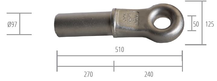 HOMOLOGADO EJE DE 85 EN BRUTO