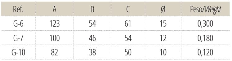 GANCHOS DE FORJA G-6