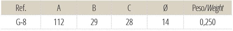 GANCHOS DE FORJA G-8